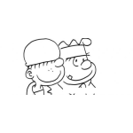 Dibujo para colorear Beto El Recluta Con El Sargento Para Pintar Y Colorear