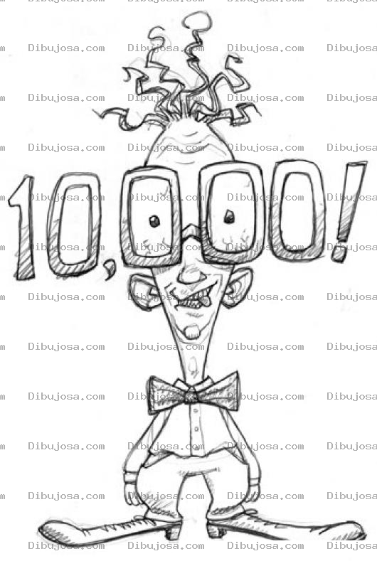 Dibujo para colorear 10mil Dolares Dibujo De Empleado Asombrado Por Sueldo De 10000 Dolares Para Pintar Y Colorear