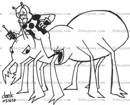 Dibujo para colorear Hormiga Gigante Para Pintar Y Colorear