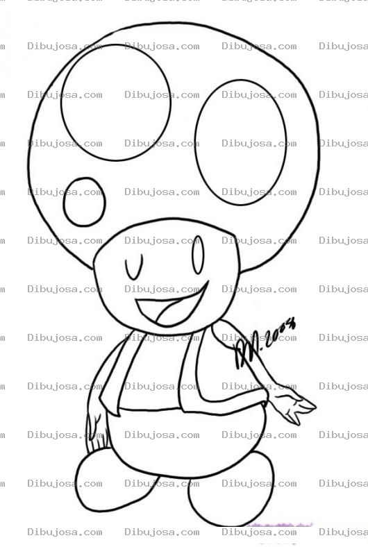 Dibujo para colorear Colorear al amigito de Mario Bros