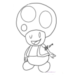 Dibujo para colorear Colorear al amigito de Mario Bros