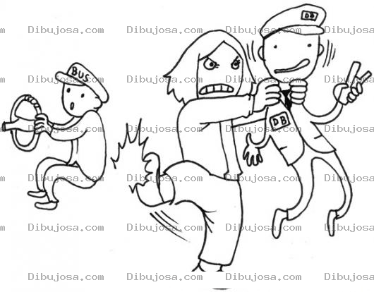 Dibujo para colorear Dibujo De Inadaptado Social Para Pintar Y Colorear A Un Adolesente Problematico
