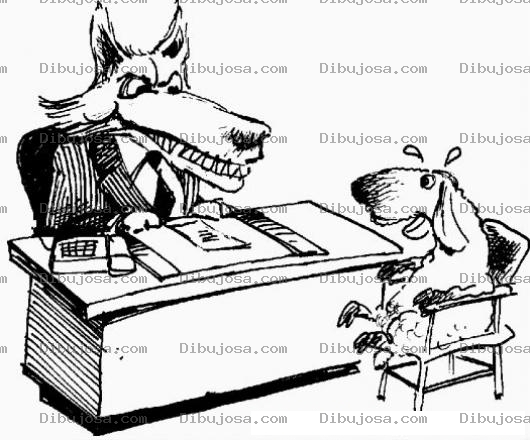 Dibujo para colorear Abogado Lobo Dibujo De Lobo Abogado Para Pintar Y Colorear
