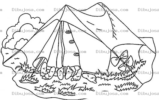Dibujo para colorear Dibujo De Una Carpa Con 3 Personas Para Pintar Y Colorear
