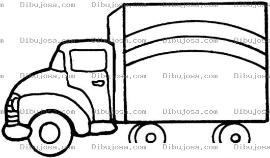 Dibujo para colorear Camion Fletero Dibujo De Camioncito De Mudanzas Arcoiris Para Pintar Y Colorear