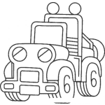 Dibujo para colorear Dibujo De Jeep Todo Proposito Para Pintar Y Colorear Wrangler 4x4 Con Neblineras