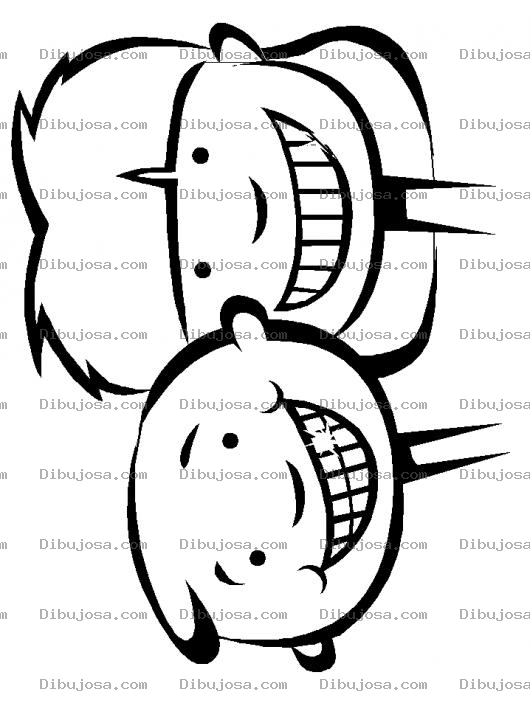 Dibujo para colorear Dibujo De Mama Y Su Hijo Con Dientes Sanos Limpios Y Saludables Para Pintar Y Colorear Dentaduras Lindas