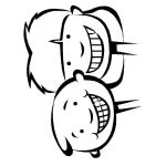 Dibujo para colorear Dibujo De Mama Y Su Hijo Con Dientes Sanos Limpios Y Saludables Para Pintar Y Colorear Dentaduras Lindas