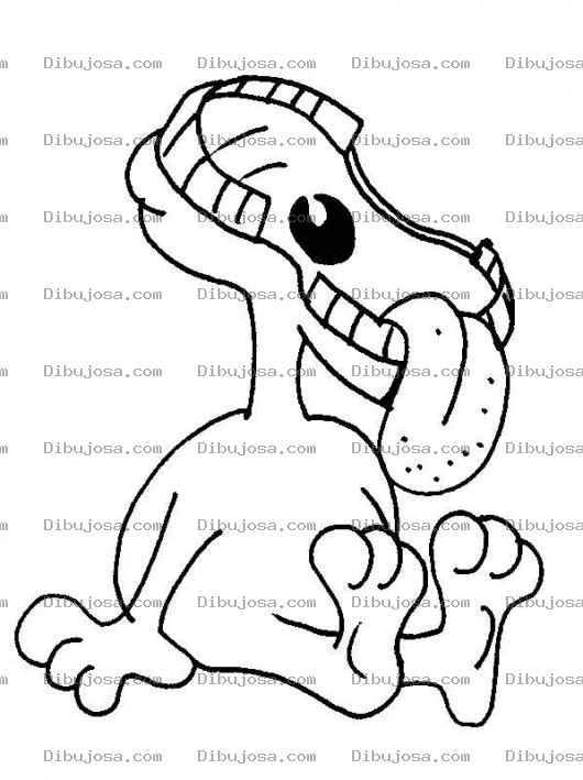 Dibujo para colorear Dibujo De Bebe Hambriento Con La Bocota Abierta Para Pintar Y Colorear