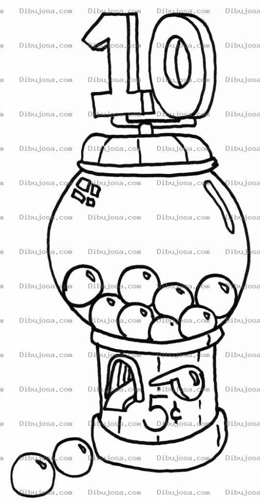 Dibujo para colorear Colorear el numero 10 diez