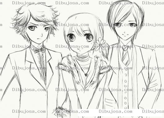 Dibujo para colorear Los Novios De Candy Para Pintar Y Colorear A Los Enamorados De Candi