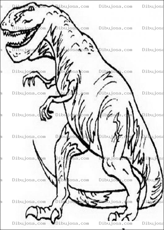Dibujo para colorear Dinosaurio Abuelito