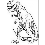 Dibujo para colorear Dinosaurio Abuelito
