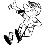 Dibujo para colorear Dibujo De Viejito Gansgta Para Pintar Y Colorear A Un Viejo Cholo