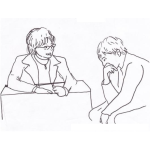 Dibujo para colorear Dibujo De Pscicologa Para Pintar Y Colorear Consejera Estudiantil