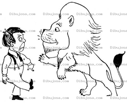 Dibujo para colorear Domador De Leones Para Pintar Y Colorear