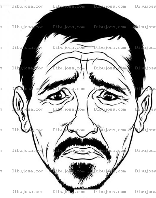 Dibujo para colorear Cara De Preocupacion Dibujo De Hombre Preocupado Para Pintar Y Colorear