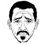 Dibujo para colorear Cara De Preocupacion Dibujo De Hombre Preocupado Para Pintar Y Colorear