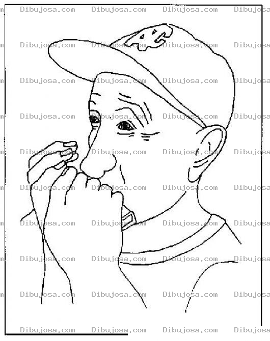 Dibujo para colorear Violineta Dibujo De Hombre Tocando Violineta Para Pintar Y Colorear