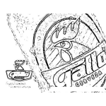 Dibujo para colorear Cervezagallo Dibujo Del Logo De Cerveza Gallo De Guatemala Para Pintar Y Colorear