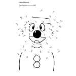 Dibujo para colorear Conecta los puntitos y dibuja la figura escondida