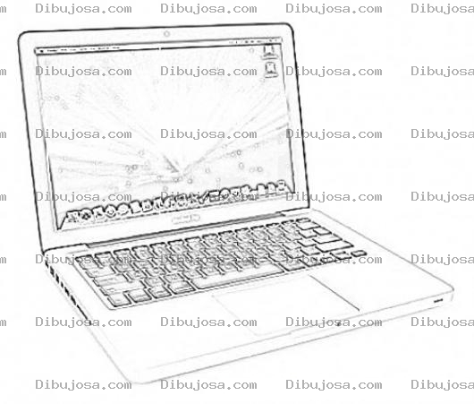 Dibujo para colorear Dibujo De Macbook Pro Para Pintar Y Colorear