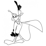 Dibujo para colorear Super Pato Lucas Para Pintar Y Colorear