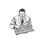 Dibujo para colorear Dibujo De Hombre Consultando Las Paginas Amarillas Para Pintar Y Colorear Paginasamarillas