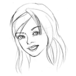 Dibujo para colorear Cara De Quinceanera Para Pintar Y Colorear