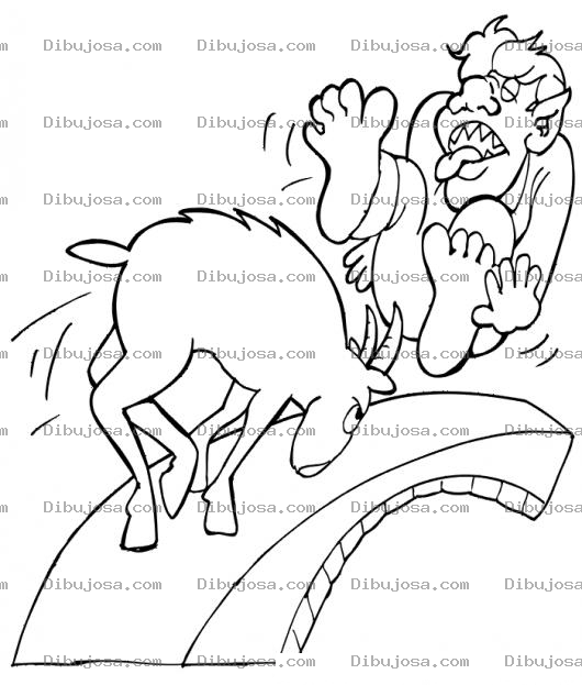 Dibujo para colorear Cornada De Cabra Para Pintar Y Colorear