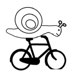 Dibujo para colorear Dibujo De Caracol En Bicicleta Para Llegar Mas Rapido
