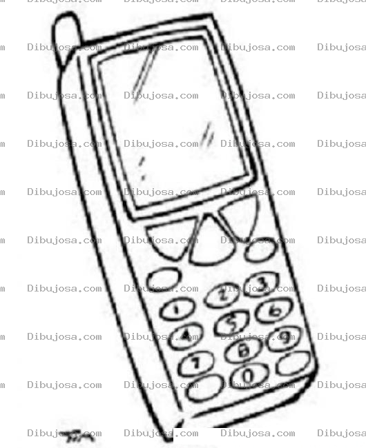 Dibujo para colorear Dibujo De Celular Viejito Para Pintar Y Colorear