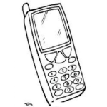 Dibujo para colorear Dibujo De Celular Viejito Para Pintar Y Colorear