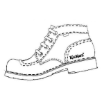 Dibujo para colorear Dibujo De Botas De Cuero Kickers Punta De Acero Para Pintar Y Colorear