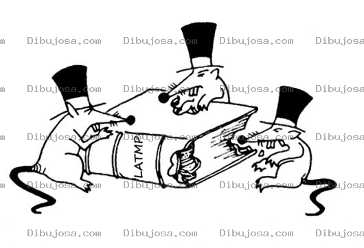 Dibujo para colorear Dibujo De Ratas Cominedo Un Libro Para Pintar Y Colorear