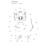 Dibujo para colorear Conecta los cincuenta puntos para completar la figurita