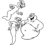 Dibujo para colorear Fantasmas De Gasparin Para Pintar Y Colorear