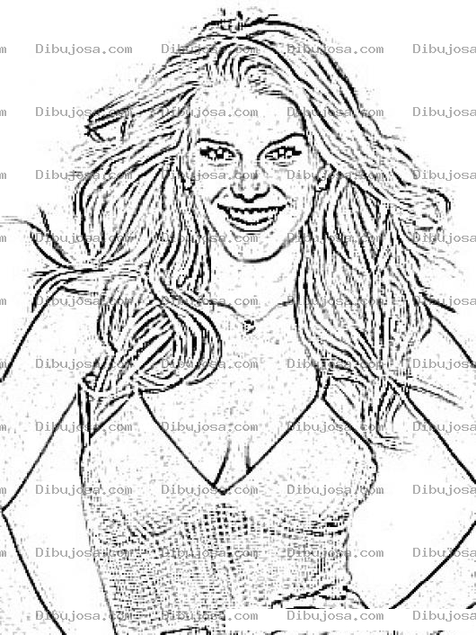 Dibujo para colorear Jessicasimpson Dibujo De Jessica Simpson Para Pintar Y Colorear A Jesica Simson