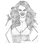 Dibujo para colorear Jessicasimpson Dibujo De Jessica Simpson Para Pintar Y Colorear A Jesica Simson