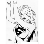 Dibujo para colorear Dibujo De Super Chica Rubia Para Pintar Y Colorear