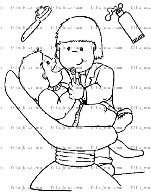 Dibujo para colorear Dibujo De Dentista Para Pintar Y Colorear