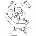 Dibujo para colorear Dibujo De Dentista Para Pintar Y Colorear