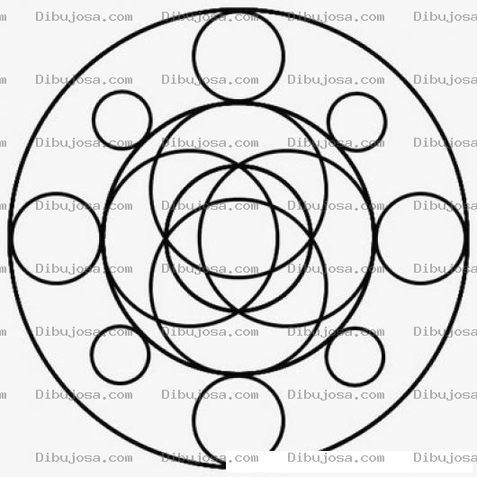 Dibujo para colorear Mandalas Para Colorear De Circulos