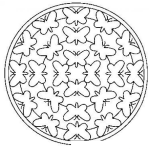 Dibujo para colorear Mandalas Para Colorear Maripositas