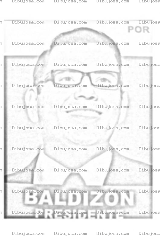 Dibujo para colorear Colorear Candidatos Para Presidente De Guatemala Doctor Manuel Baldizon