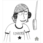 Dibujo para colorear Dibujo De Chico Locutor En Cabina De Radio Para Pintar Y Colorear