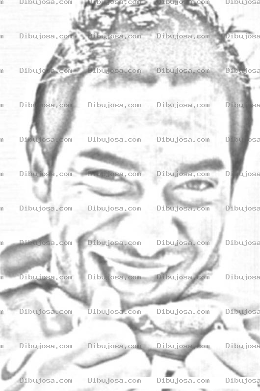 Dibujo para colorear Colorear A Carlos El Pescadito Ruiz Sonriendo