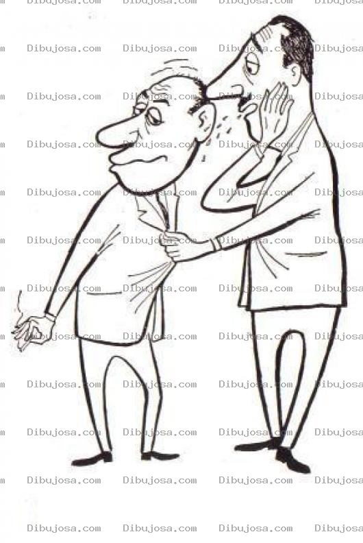 Dibujo para colorear Dibujo De Hombre Chismoso Para Pintar Y Colorear