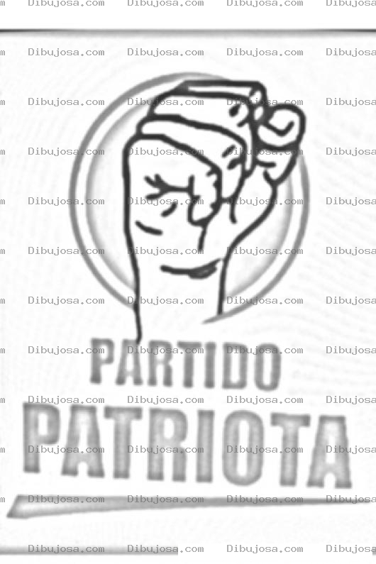 Dibujo para colorear Colorear Mano Dura Logo Del Partido Patriota De Guatemala