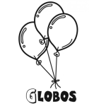 Dibujo para colorear Colorear Globos